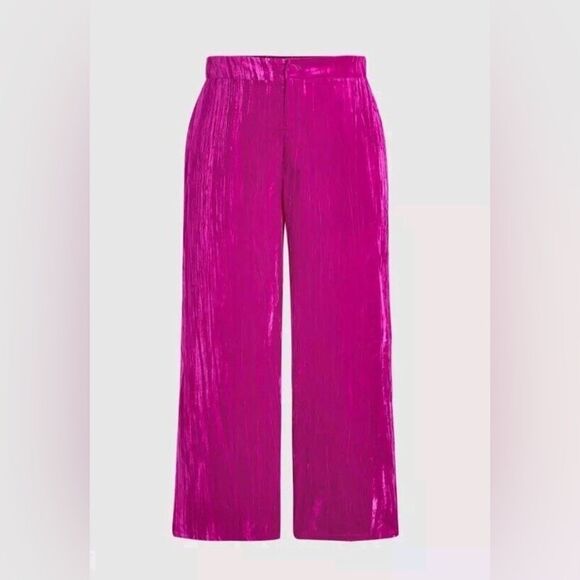 NWT Cider Velvet High Waist Wide Leg Pant Women’s S 066 - Picture 1 of 5